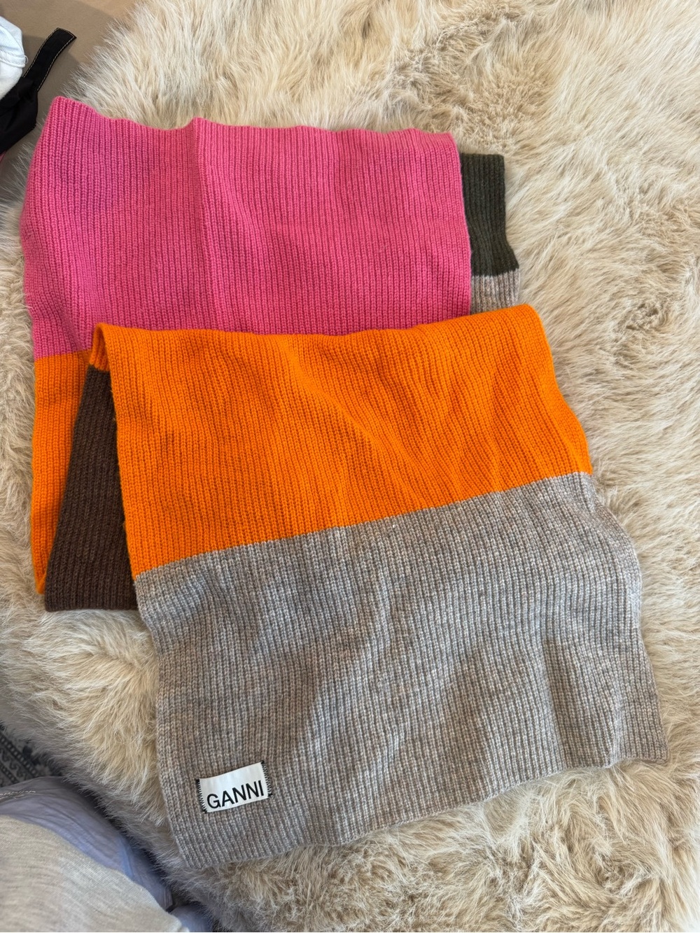 GANNI oversized scarf